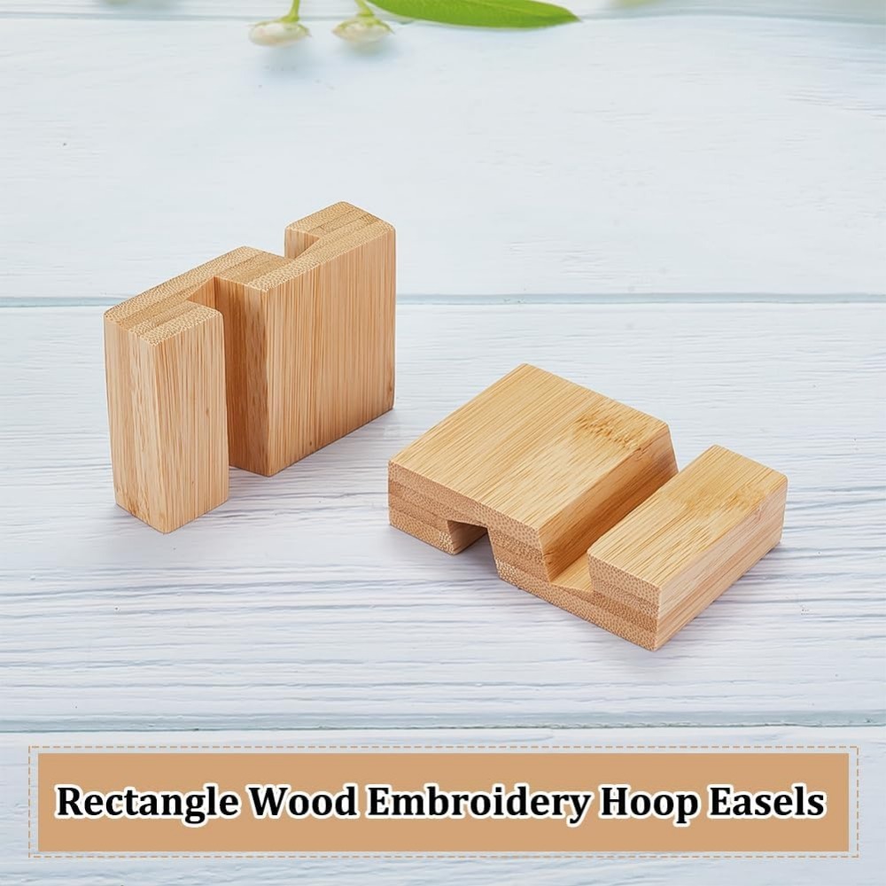 4Pcs Embroidery Hoop Wooden Ba - Embroidery Hoop Stand recensione e prezzo