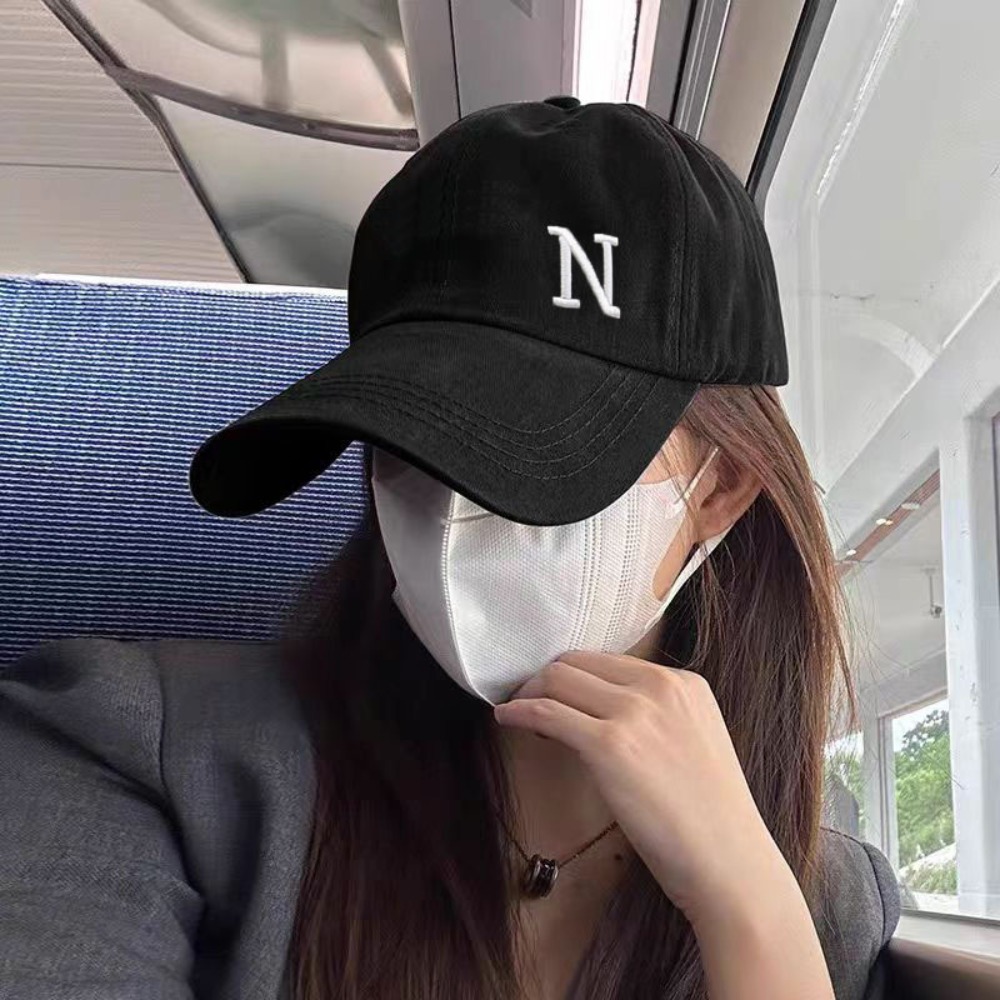 Casual N Letter Embroidery Bas - Embroidery Letter N recensione e prezzo