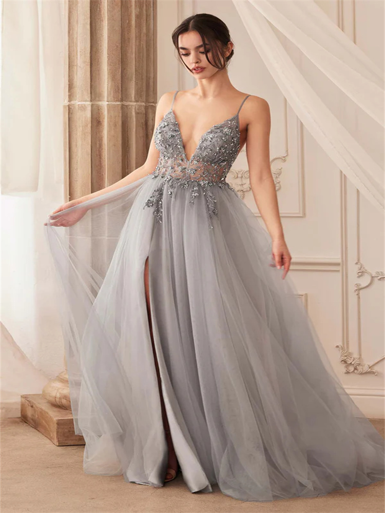 A-line Embroidered Tulle Dress - Embroidery Online Design recensione e prezzo