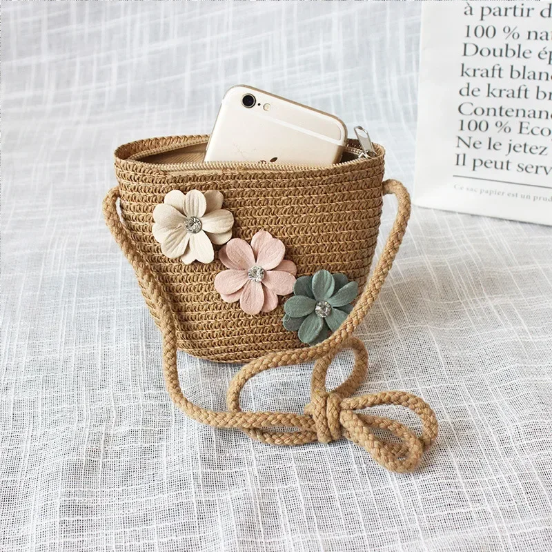 Children's Straw Crossbody Bag - Embroidery Wallet recensione e prezzo