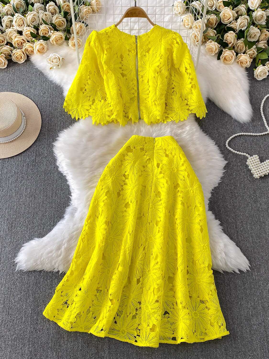 Elegant 2 Piece Set Women Summ - Embroidery In The Piece recensione e prezzo