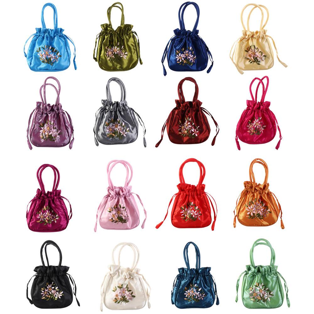 Satin Silk Hanfu Drawstrings B - Embroidery Wallet recensione e prezzo