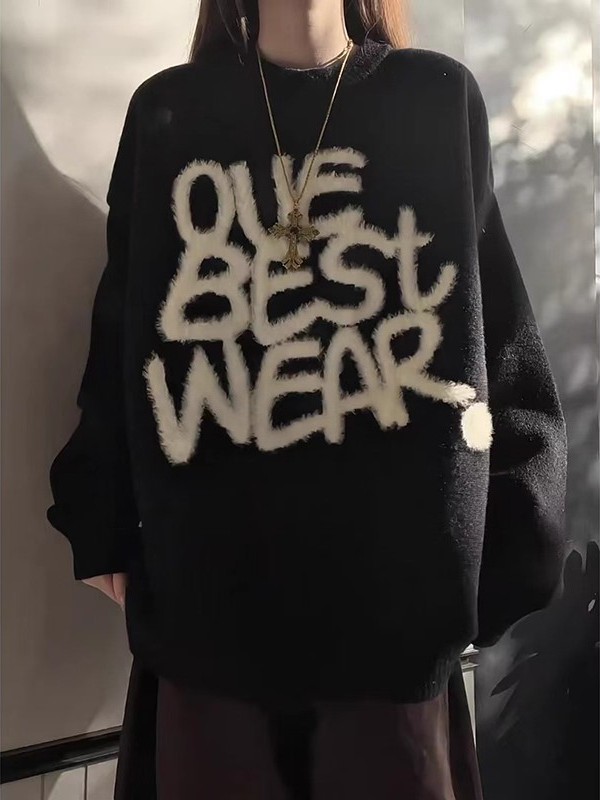 Bla American Retro Faux Fur Kn - Embroidery Letter N recensione e prezzo