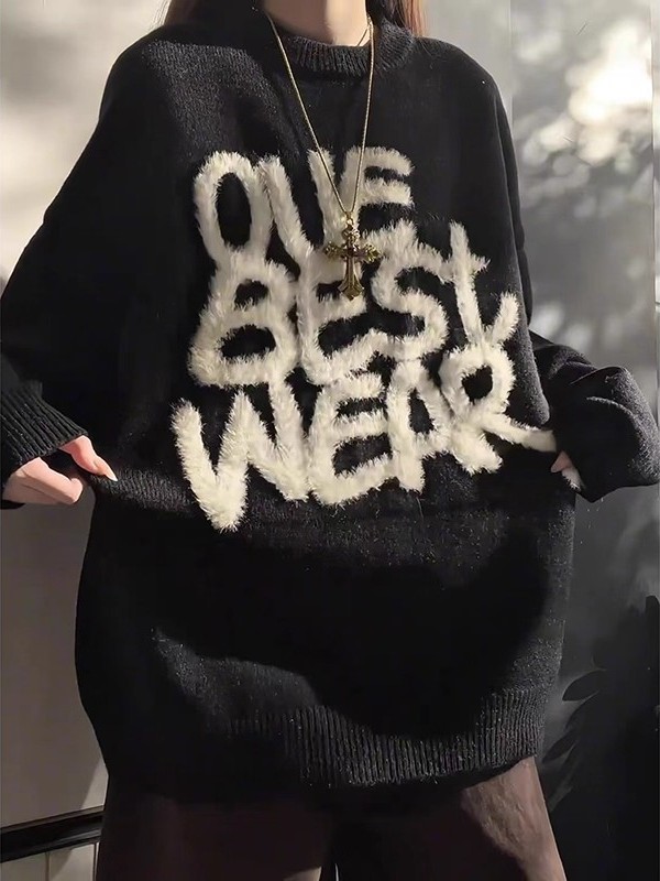 Bla American Retro Faux Fur Kn - Embroidery Letter N recensione e prezzo