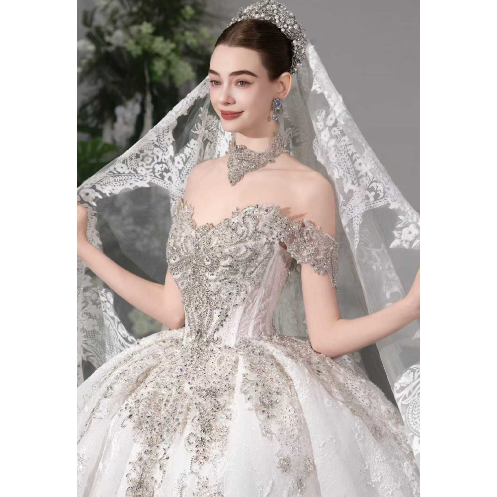 Luxury Off The Shoulder Sweeth - Embroidery Organza recensione e prezzo
