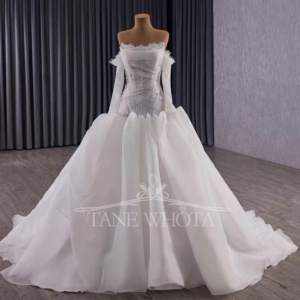 Vestidos Novias Boda Strapless - Embroidery Organza recensione e prezzo