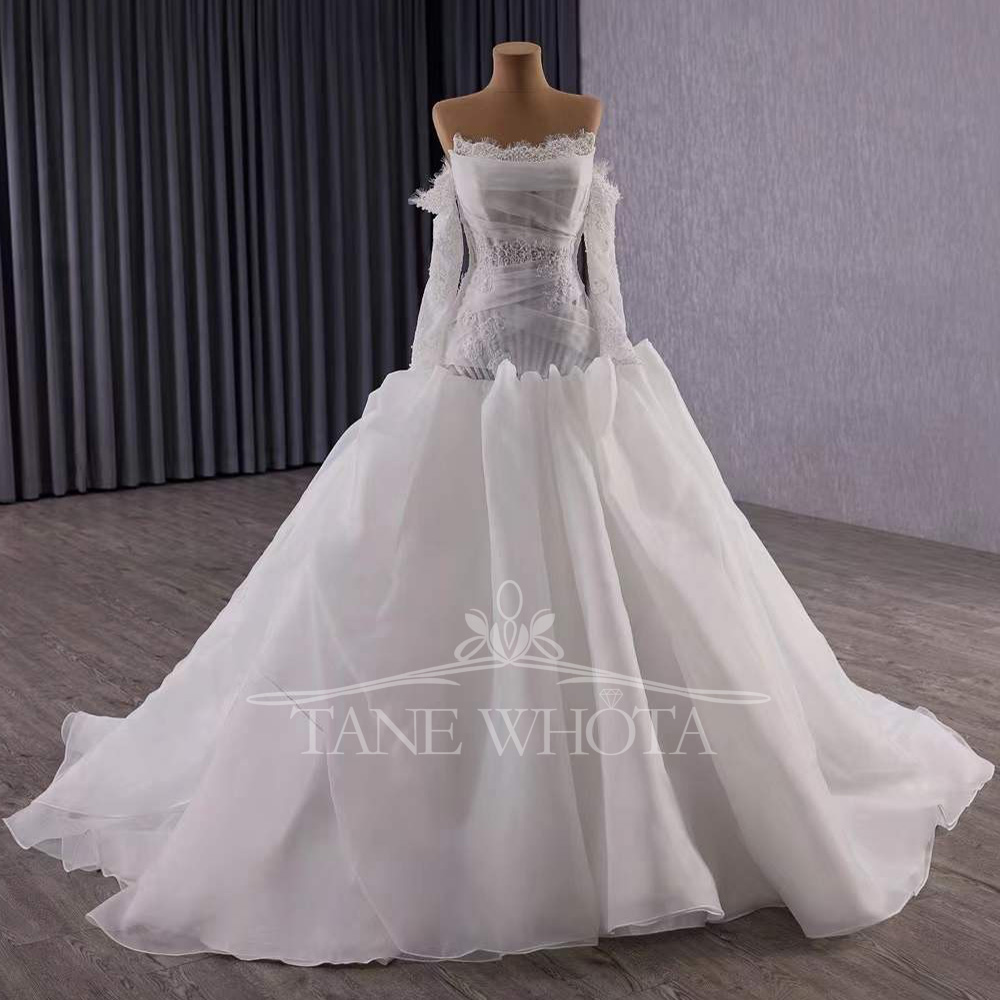 Vestidos Novias Boda Strapless - Embroidery Organza recensione e prezzo