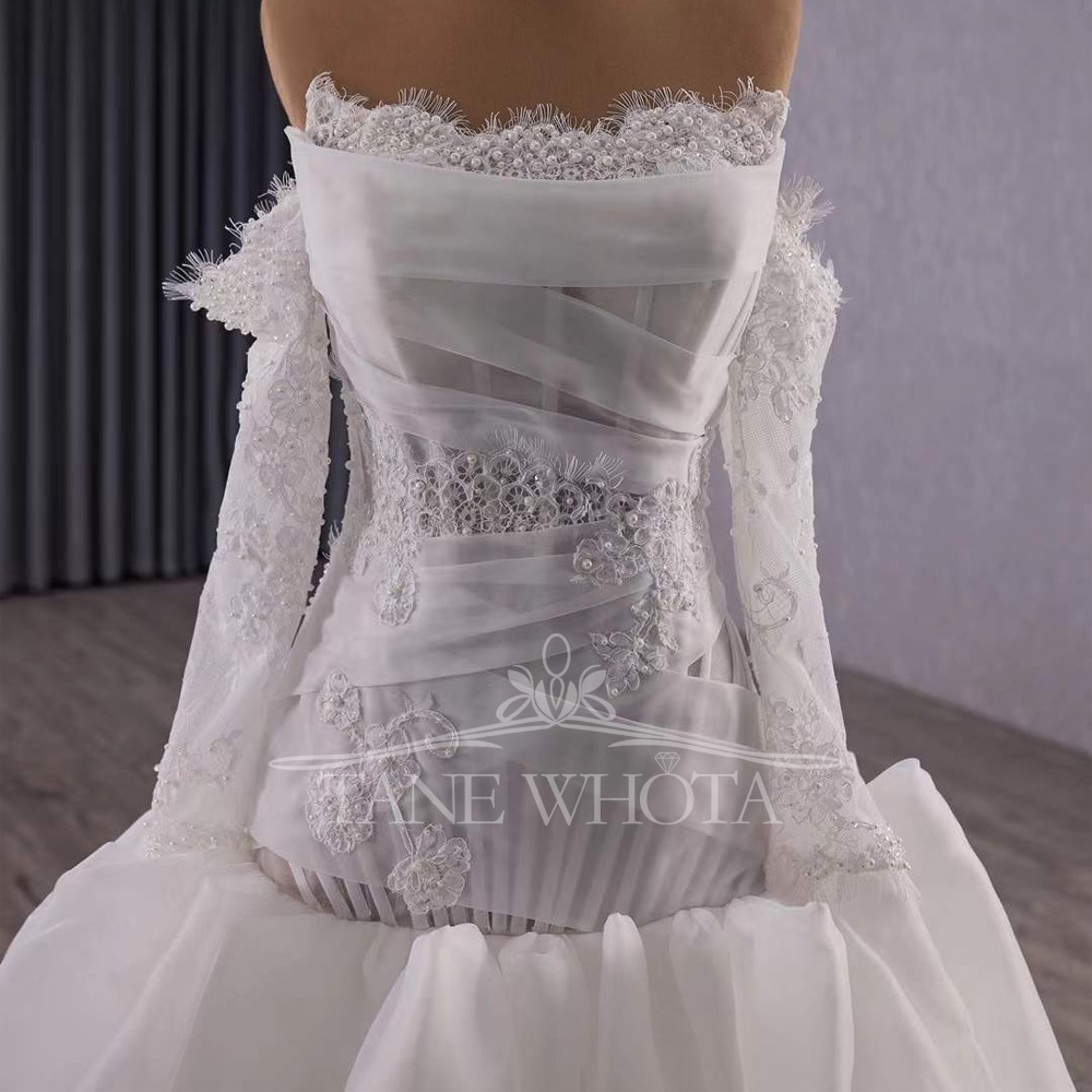 Vestidos Novias Boda Strapless - Embroidery Organza recensione e prezzo