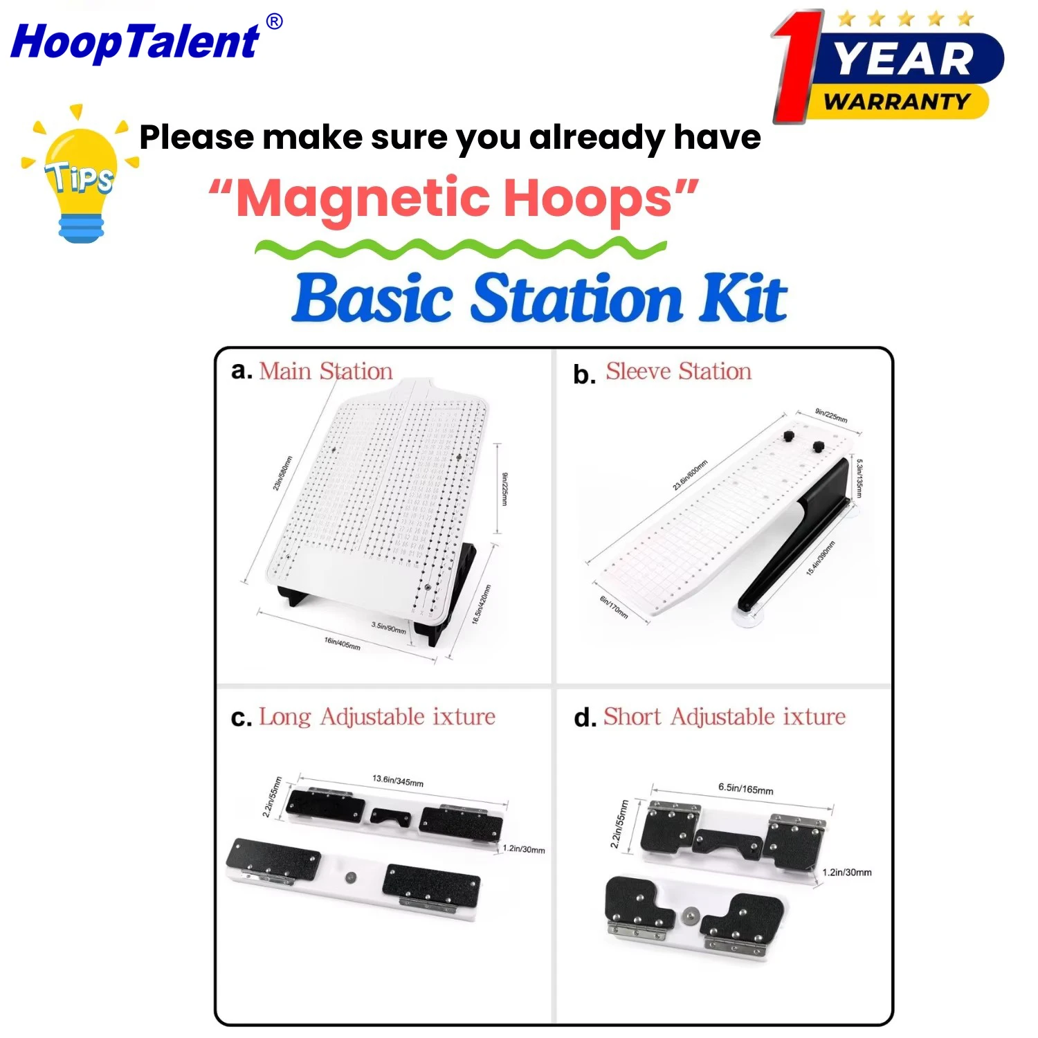 Hooping Station Kit for Baruda - Embroidery Machine Barudan recensione e prezzo