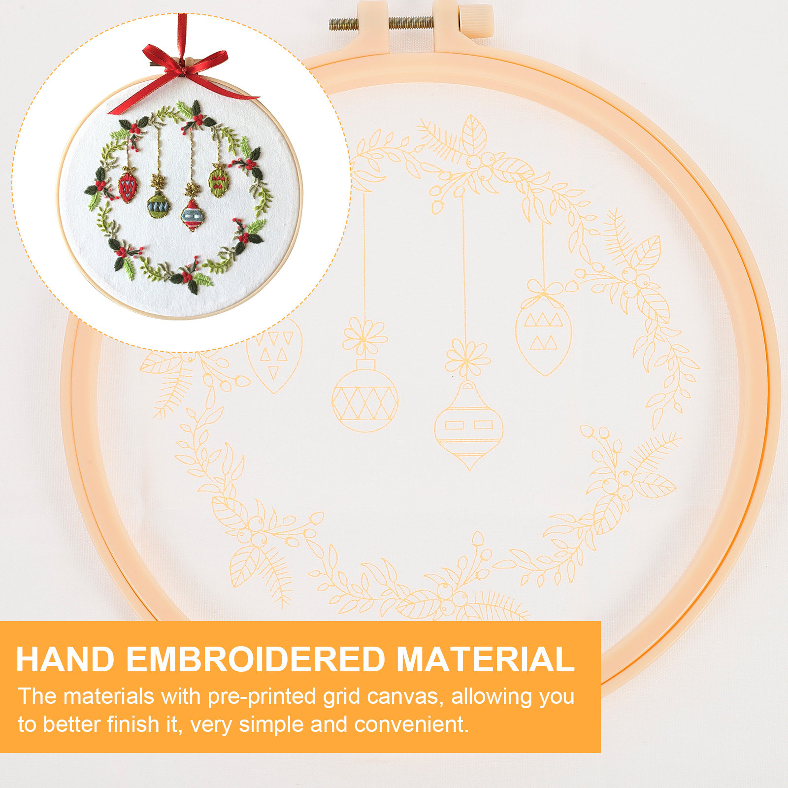Christmas Embroidery Kit DIY C - Embroidery Xmas Kits recensione e prezzo