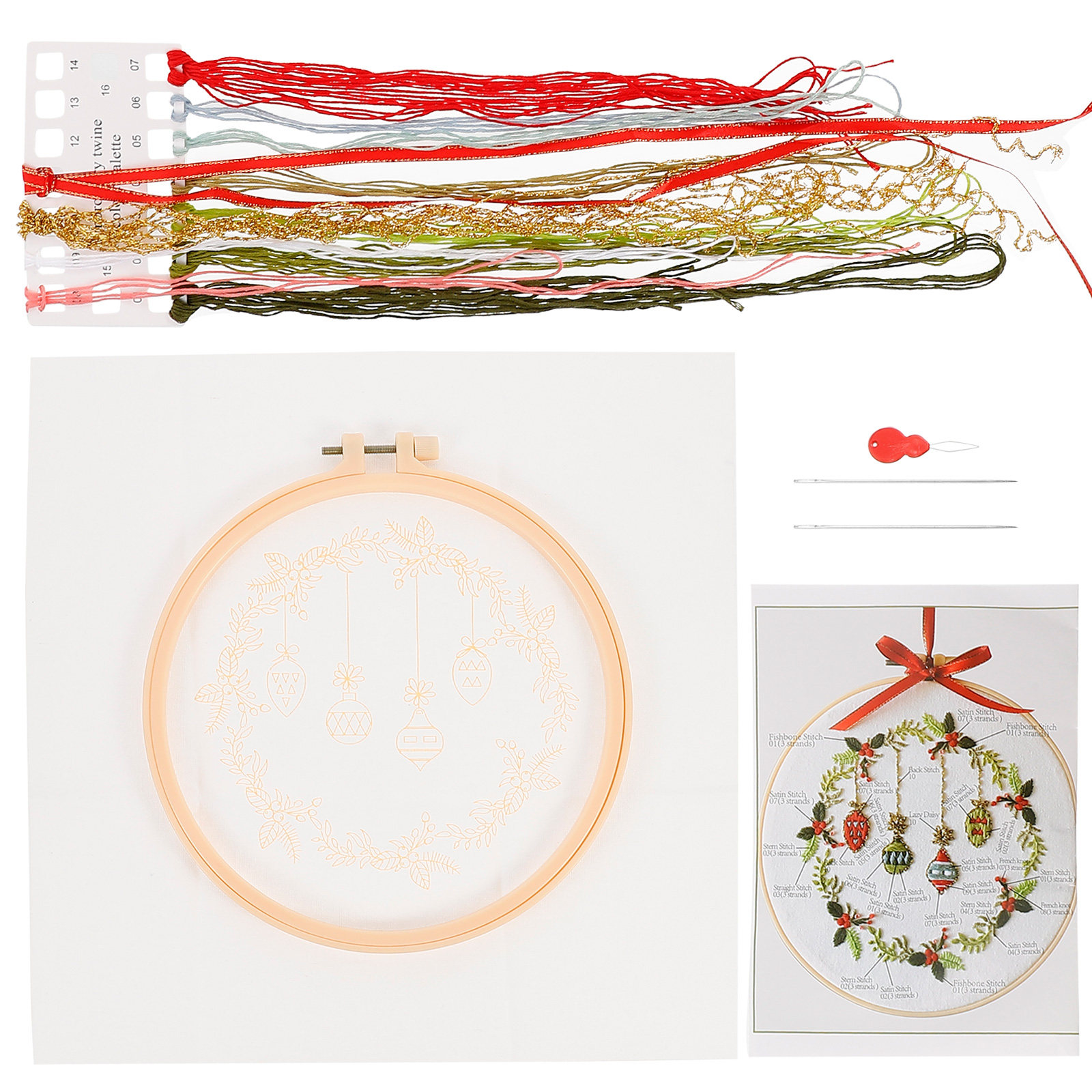 Christmas Embroidery Kit DIY C - Embroidery Xmas Kits recensione e prezzo