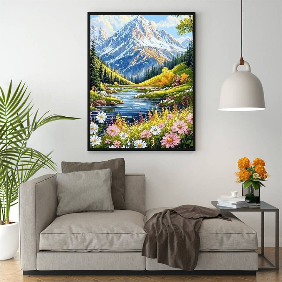 Oil Painting By Numbers Mounta - Embroidery Translate recensione e prezzo