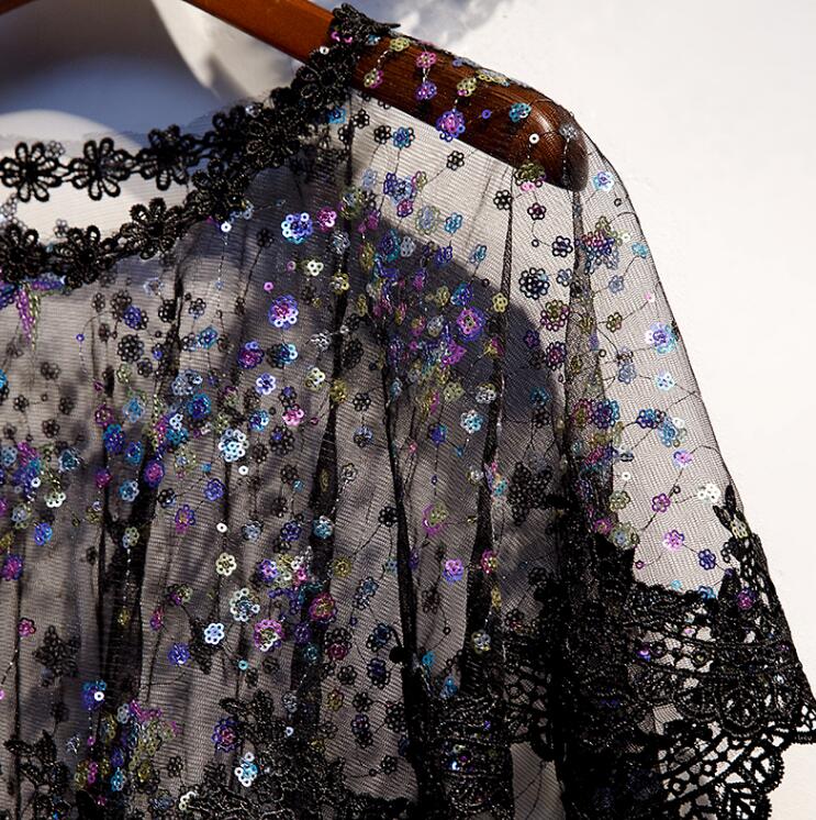 Women's transparent embroidery - Embroidery Pashmina recensione e prezzo