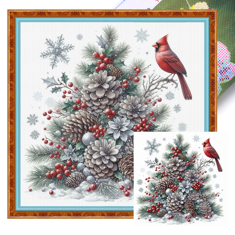 Xmas Printed Cross Stitch Kit  - Embroidery Xmas Kits recensione e prezzo