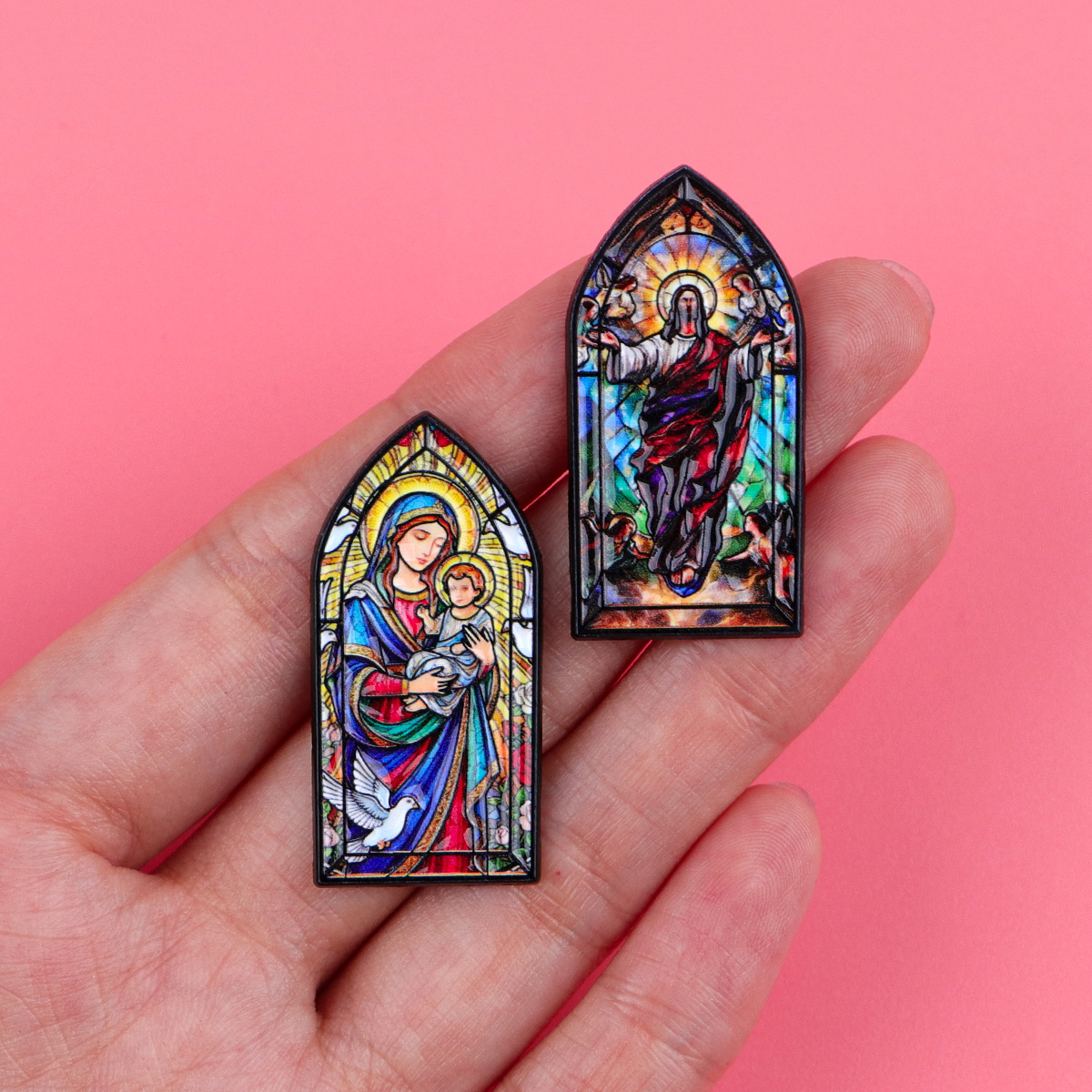 Virgin Mary Jesus Vintage Lape - Embroidery Jesus recensione e prezzo