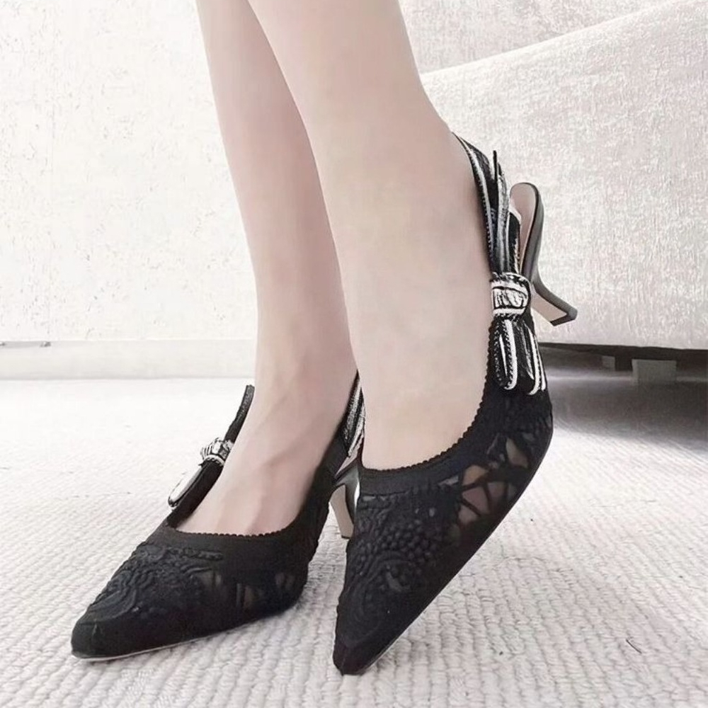 Genuine Leather High Heel Sand - Embroidery White recensione e prezzo