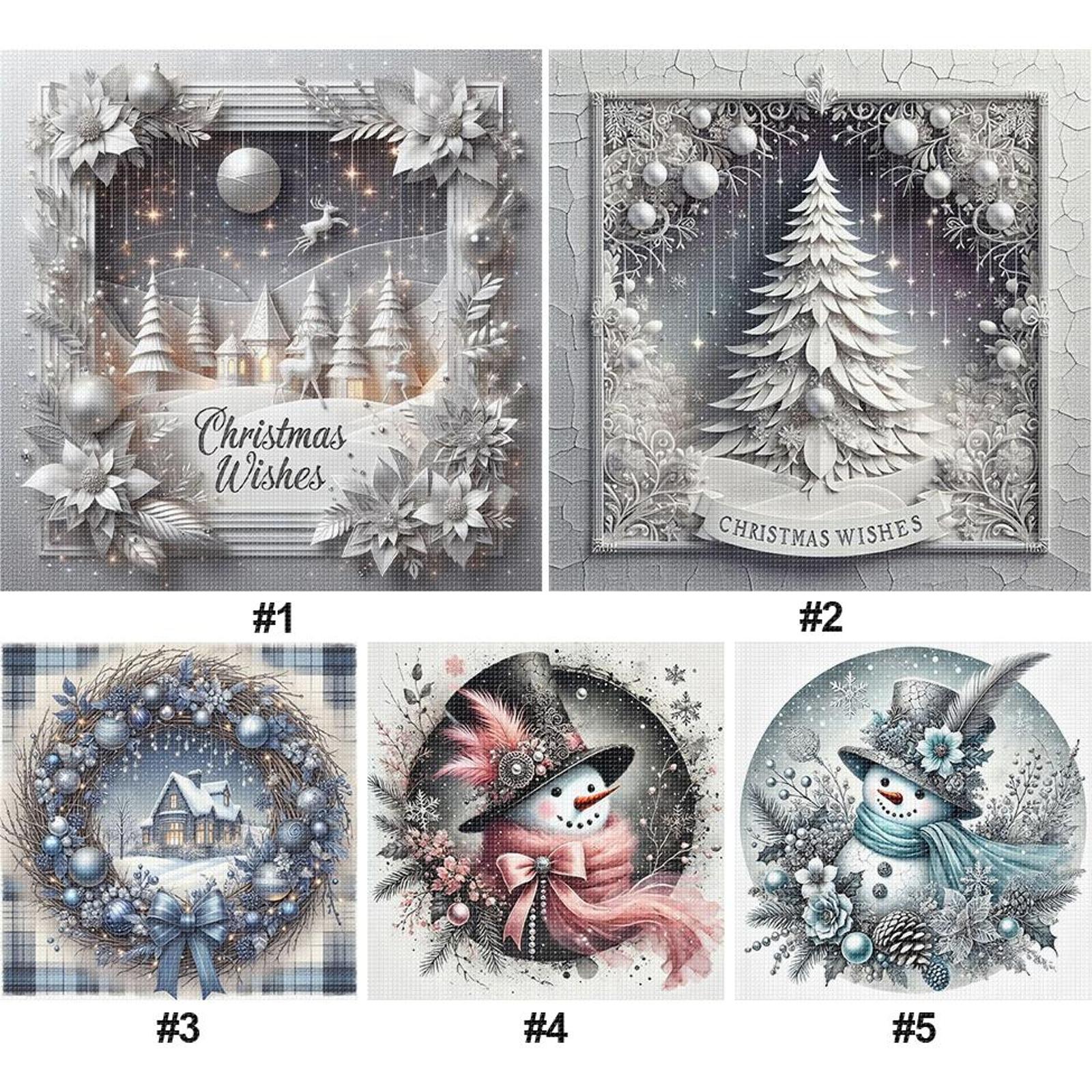 Xmas Printed Cross Stitch Kit  - Embroidery Xmas Kits recensione e prezzo