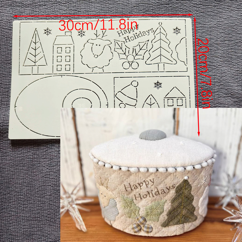 Quilting Template Stencils For - Embroidery Xmas Kits recensione e prezzo