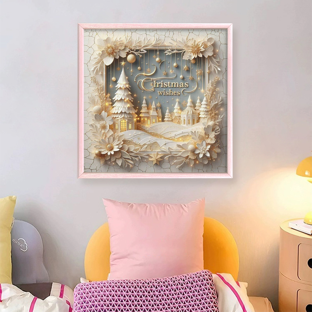 Xmas Printed Cross Stitch Kit  - Embroidery Xmas Kits recensione e prezzo