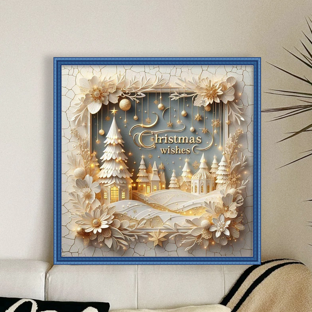 Xmas Printed Cross Stitch Kit  - Embroidery Xmas Kits recensione e prezzo