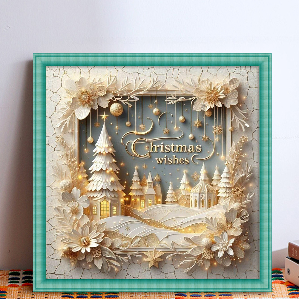 Xmas Printed Cross Stitch Kit  - Embroidery Xmas Kits recensione e prezzo
