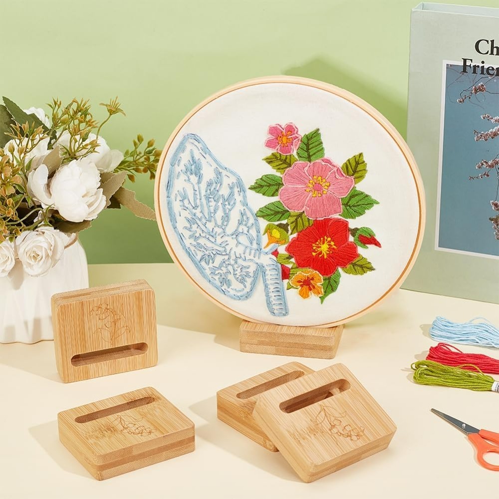 6Pcs Embroidery Hoop Rectangle - Embroidery Hoop Stand recensione e prezzo