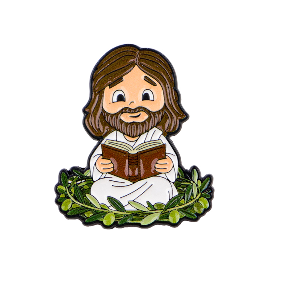 Jesus  Enamel Pin Reading Book - Embroidery Jesus recensione e prezzo
