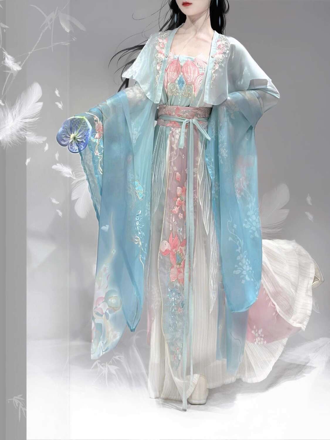New Hanfu Wei Jinfeng Heavy In - Embroidery In The Piece recensione e prezzo