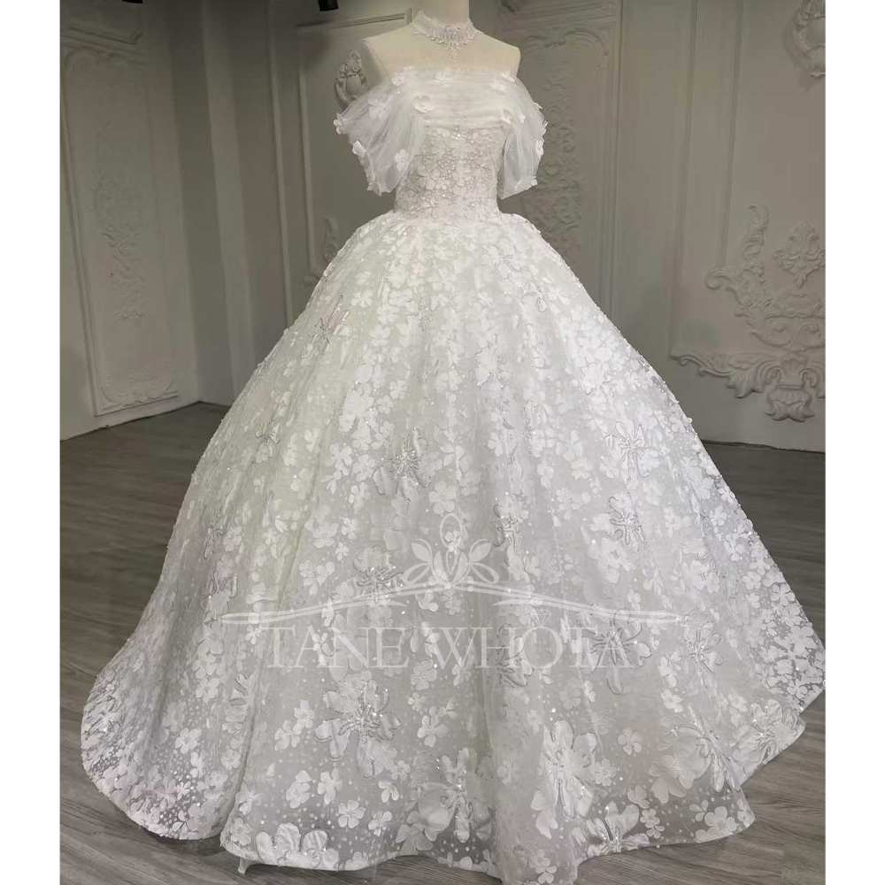 Luxury Sequined Wedding Dress  - Embroidery Organza recensione e prezzo