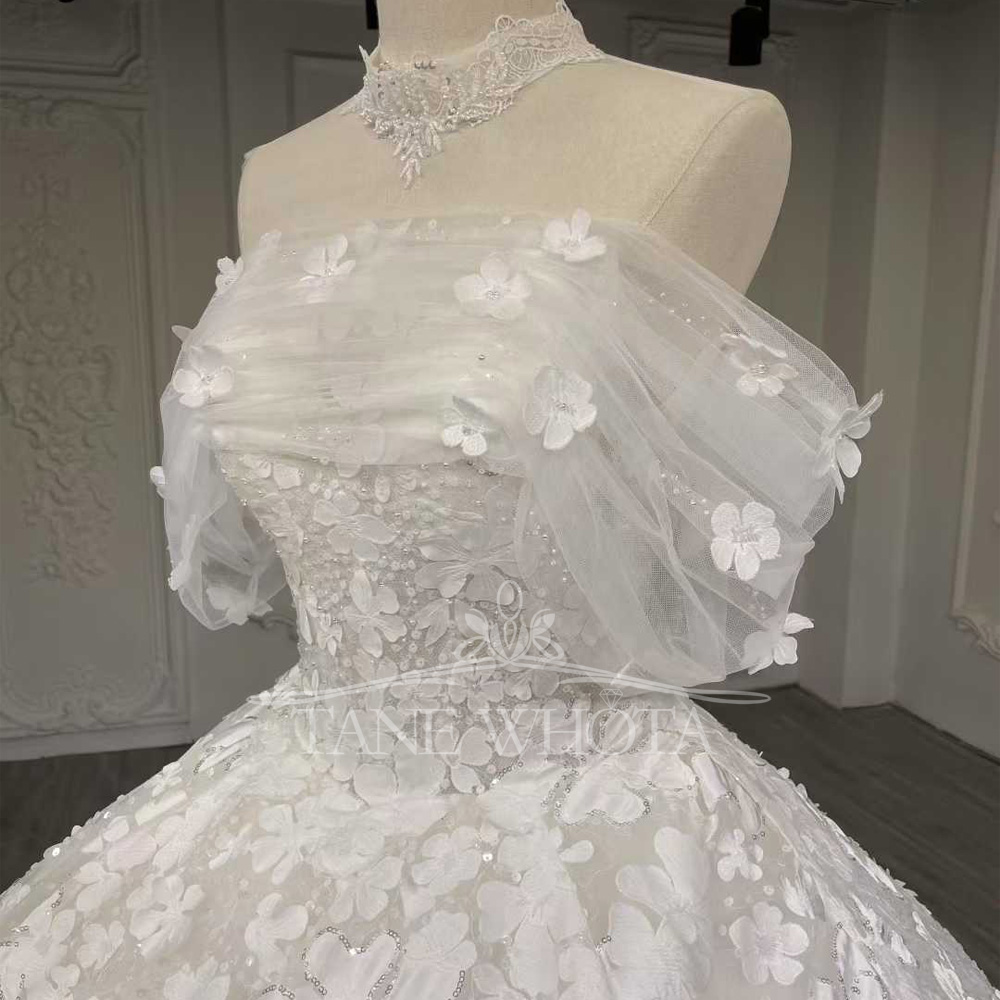Luxury Sequined Wedding Dress  - Embroidery Organza recensione e prezzo