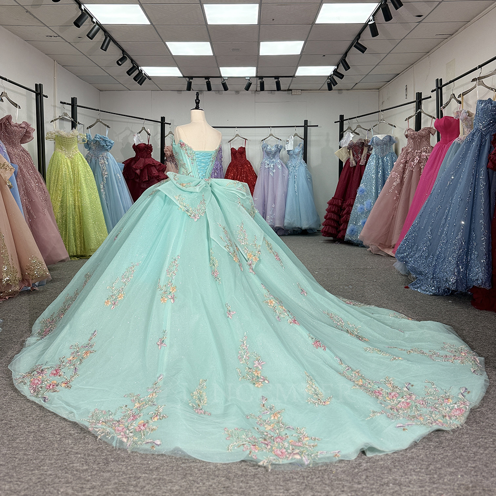 Classic Strapless Quinceanera  - Embroidery Organza recensione e prezzo